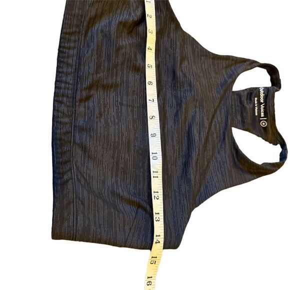 Outdoor Voices Women's TechSweat Crop Top Sports Bra Charcoal Gray Size M - Picture 3 of 6
